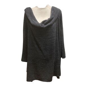 TORRID Dark Gray Sweater Tunic Top Pullover Size 3‎ X wide Turtleneck